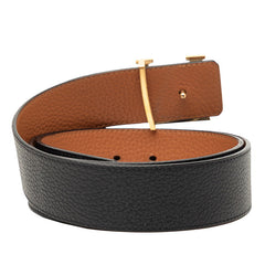 ルイ ヴィトン ベルト LV イニシャル 40MM リバーシブル ベルト サイズ:95/38 M9151T ブラック ブラウン トリヨンレザー メンズ LOUIS VUITTON 【中古】