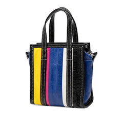 バレンシアガ バザール ショッパー XXS ハンドバッグ ショルダーバッグ 2WAY 513988 マルチカラー レザー レディース BALENCIAGA 【中古】