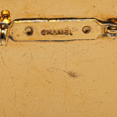 シャネル COCO ロゴ ラウンド ブローチ ゴールド ブラック メッキ レディース CHANEL 【中古】