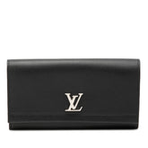 ルイ ヴィトン ポルトフォイユ ロックミー2 長財布 M62329 ブラック レザー レディース LOUIS VUITTON 【中古】