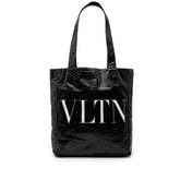 ヴァレンティノ VLTNロゴ トートバッグ ショルダーバッグ ブラック レザー レディース VALENTINO 【中古】