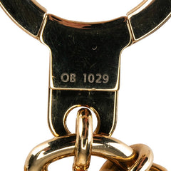 ルイ ヴィトン ポルトクレ コンフィダンス キーリング キーホルダー M65088 ブラウン ゴールド メッキ レディース LOUIS VUITTON 【中古】