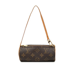 ルイ ヴィトン モノグラム パピヨン付属品 ミニハンドバッグ ポーチ ブラウン PVC レザー レディース LOUIS VUITTON 【中古】