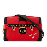 ルイ ヴィトン エピ トランククラッチ クラッチバッグ ショルダーバッグ 2WAY M51697 ルージュ ブラック レザー レディース LOUIS VUITTON 中古