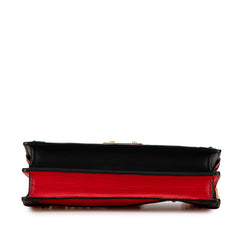 ルイ ヴィトン エピ トランククラッチ クラッチバッグ ショルダーバッグ 2WAY M51697 ルージュ ブラック レザー レディース LOUIS VUITTON 中古