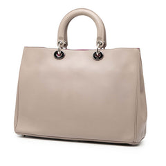 ディオール ディオリッシモ ショルダーバッグ トートバッグ 2WAY ベージュ パープル レザー レディース Dior 【中古】