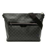 ルイ ヴィトン ダミエ グラフィット ミックMM ショルダーバッグ N41106 ブラック PVC レザー メンズ LOUIS VUITTON 【中古】