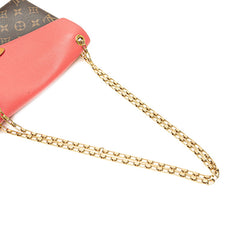 ルイ ヴィトン モノグラム パラス チェーン ショルダーバッグ M50070 ローズリッチ ブラウン PVC レザー レディース LOUIS VUITTON 【中古】