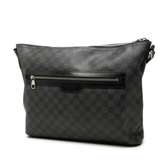 ルイ ヴィトン ダミエ グラフィット ミックMM 斜め掛け ショルダーバッグ N41106 ブラック PVC レザー メンズ LOUIS VUITTON 中古