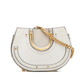 クロエ Pixie ピクシー ハンドバッグ チェーンショルダーバッグ 2WAY グレー レザー スウェード レディース Chloe 【中古】