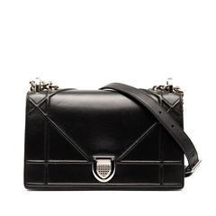ディオール ディオラマ チェーン ショルダーバッグ ブラック レザー レディース Dior 【中古】