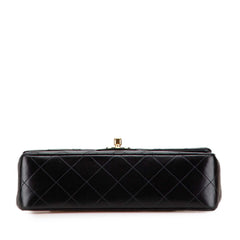 シャネル マトラッセ23 ココマーク ダブルフラップ チェーンショルダーバッグ ブラック ラムスキン レディース CHANEL 【中古】