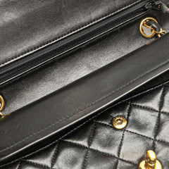 シャネル マトラッセ23 ココマーク ダブルフラップ チェーンショルダーバッグ ブラック ラムスキン レディース CHANEL 【中古】