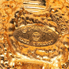 シャネル ラウンド イヤリング ゴールド メッキ フェイクパール レディース CHANEL 【中古】