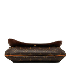 ルイ ヴィトン モノグラム ミュゼット タンゴ ショート ショルダーバッグ M51257 ブラウン PVC レザー レディース LOUIS VUITTON 中古