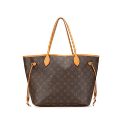 ルイ ヴィトン モノグラム ネヴァーフルMM トートバッグ ショルダーバッグ M40995 ブラウン PVC レザー レディース LOUIS VUITTON 【中古】