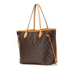 ルイ ヴィトン モノグラム ネヴァーフルMM トートバッグ ショルダーバッグ M40995 ブラウン PVC レザー レディース LOUIS VUITTON 【中古】