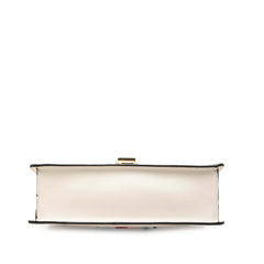 グッチ シェリーライン シルヴィ ハンドバッグ ショルダーバッグ 421882 ホワイト レザー レディース GUCCI 【中古】