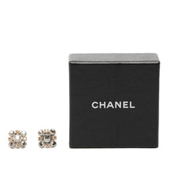 シャネル ビジューピアス シルバー メタル ラインストーン レディース CHANEL 【中古】