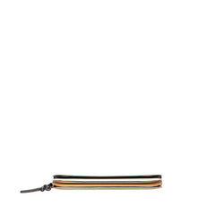 ロエベ アナグラム ゲートポシェット ショルダーバッグ ベージュ グレー レザー レディース LOEWE 【中古】