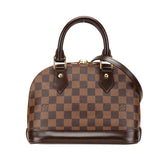 ルイ ヴィトン ダミエ アルマBB ハンドバッグ ショルダーバッグ 2WAY N41221 ブラウン PVC レザー レディース LOUIS VUITTON 中古
