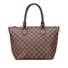 ルイ ヴィトン ダミエ サレヤPM ハンドバッグ N51183 ブラウン PVC レザー レディース LOUIS VUITTON 【中古】