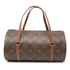 ルイ ヴィトン モノグラム パピヨンPM ハンドバッグ M51386 ブラウン PVC レザー レディース LOUIS VUITTON 【中古】
