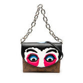 ルイ ヴィトン モノグラム シェット カブキマスク 歌舞伎 山本寛斎 チェーン ハンドバッグ ショルダーバッグ 2WAY M43532 ブラウン マルチカラー PVC レザー レディース LOUIS VUITTON 【中古】