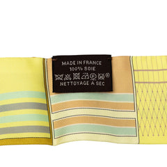 エルメス ツイリー COUVERTURES ET TENUES 馬着 スカーフ イエロー グレー マルチカラー シルク レディース HERMES 【中古】