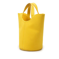 バレンシアガ ウェーブXS ハンドバッグ ショルダーバッグ 2WAY 619979 イエロー キャンバス レディース BALENCIAGA 【中古】