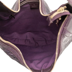 グッチ ホースビット ワンショルダーバッグ 145764 パープル系 レザー レディース GUCCI 【中古】