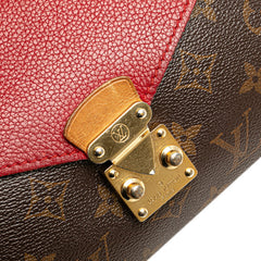 ルイ ヴィトン モノグラム パラスチェーン チェーン ショルダーバッグ M41201 ブラウン スリーズ レッド レザー レディース LOUIS VUITTON 【中古】