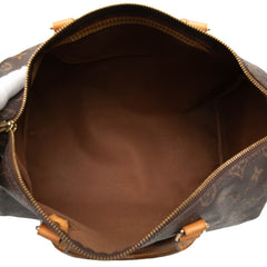ルイ ヴィトン モノグラム スピーディ35 ハンドバッグ ボストンバッグ M41524 ブラウン PVC レザー レディース LOUIS VUITTON 【中古】