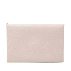 エルメス カルヴィ カードケース 名刺入れ モーヴペール ピンク シェブルミゾル レディース HERMES 【中古】