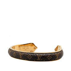ルイ ヴィトン ジョンク モノグラム スウィートドリーム バングル #TGM M69670 ゴールド ブラウン メッキ PVC レディース LOUIS VUITTON 【中古】
