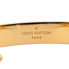 ルイ ヴィトン ジョンク モノグラム スウィートドリーム バングル #TGM M69670 ゴールド ブラウン メッキ PVC レディース LOUIS VUITTON 【中古】