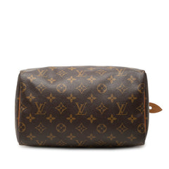 ルイ ヴィトン モノグラム スピーディ25 ミニボストンバッグ ハンドバッグ M41528 ブラウン PVC レザー レディース LOUIS VUITTON 【中古】