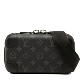 ルイ ヴィトン モノグラム エクリプス ホライゾン クラッチ ショルダーバッグ M45579 ブラック PVC レザー レディース LOUIS VUITTON 中古