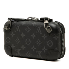 ルイ ヴィトン モノグラム エクリプス ホライゾン クラッチ ショルダーバッグ M45579 ブラック PVC レザー レディース LOUIS VUITTON 中古