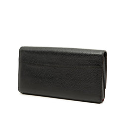 ルイ ヴィトン ポルト フォイユ カプシーヌ 長財布 M61248 ノワール ブラック トリヨンレザー レディース LOUIS VUITTON 【中古】