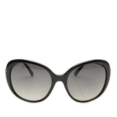 シャネル ココマーク サングラス 5293-B-A ブラック シルバー プラスチック ラインストーン レディース CHANEL 【中古】