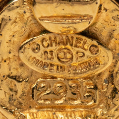 シャネル ココマーク ヴィンテージ ラウンド イヤリング 93P ゴールド メッキ GP レディース CHANEL 【中古】