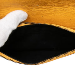 バレンシアガ ジャイアント シティ チェーンウォレット ショルダーバッグ 444056 イエロー レザー レディース BALENCIAGA 【中古】