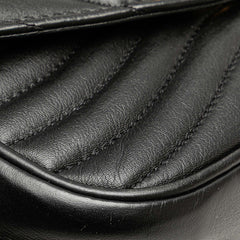 ルイ ヴィトン ミュルティ ポシェット ニューウェーブ 斜め掛け ショルダーバッグ M56461 ノワール ブラック レザー レディース LOUIS VUITTON 【中古】