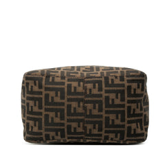 フェンディ ズッカ マンマバゲット ハンドバッグ ワンショルダーバッグ ブラウン キャンバス レザー レディース FENDI 【中古】