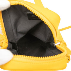 フェンディ FFロゴ 斜め掛け フォンホルダー フォンポーチ 7AS056 イエロー ナイロン レディース FENDI 【中古】
