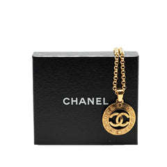 シャネル ヴィンテージ ココマーク チェーン ペンダントネックレス ゴールド メッキ レディース CHANEL 【中古】