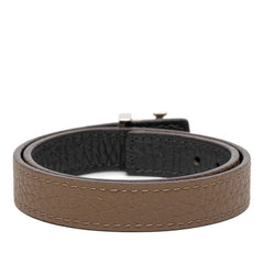 ルイ ヴィトン ブレスレット リバーシブル 2連 グレージュ グレー レザー レディース LOUIS VUITTON 【中古】