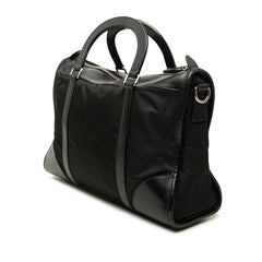 プラダ 三角ロゴプレート ハンドバッグ ショルダーバッグ 2WAY ブラック ナイロン レザー レディース PRADA 【中古】