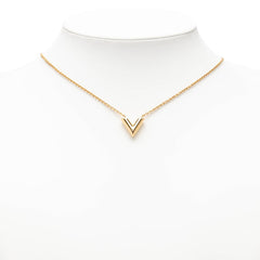 ルイ ヴィトン エッセンシャルV ネックレス M61083 ゴールド メッキ レディース LOUIS VUITTON 【中古】